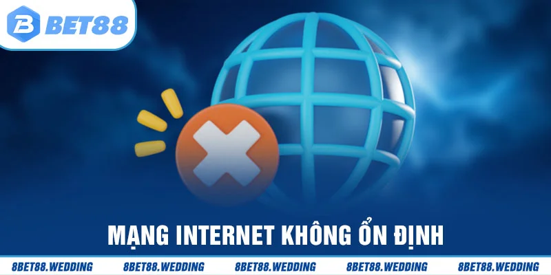 Mạng internet không ổn định khiến download ứng dụng thất bại